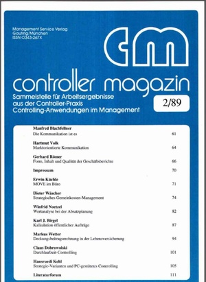 Controller Magazin Ausgabe 2/1989 | Controller Magazin