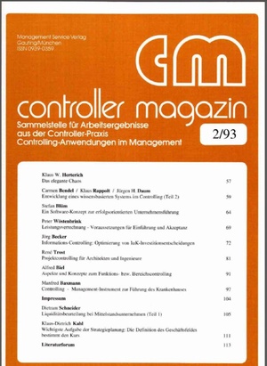 Controller Magazin Ausgabe 02/1993 | Controller Magazin