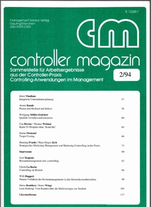 Controller Magazin Ausgabe 02/1994 | Controller Magazin
