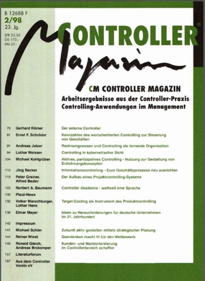 Controller Magazin Ausgabe 2/1998 | Controller Magazin
