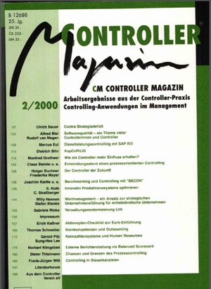 Controller Magazin Ausgabe2/2000 | Controller Magazin