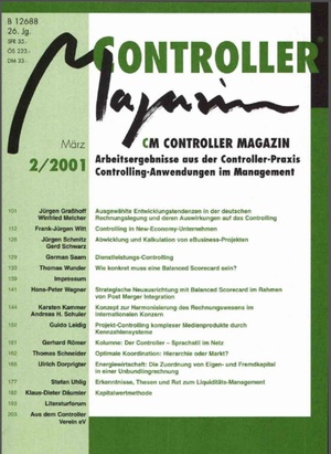 Controller Magazin Ausgabe2/2001 | Controller Magazin