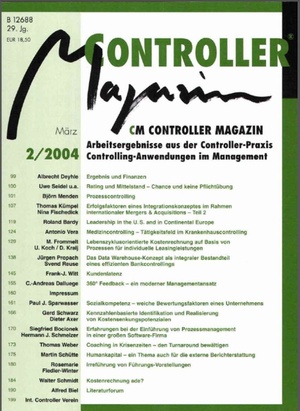 Controller Magazin Ausgabe 2/2004 | Controller Magazin