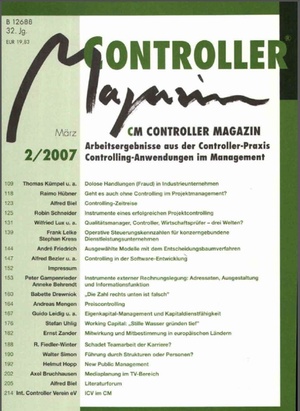 Controller Magazin Ausgabe 2/2007 | Controller Magazin