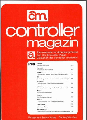 Controller Magazin Ausgabe 3/1986 | Controller Magazin