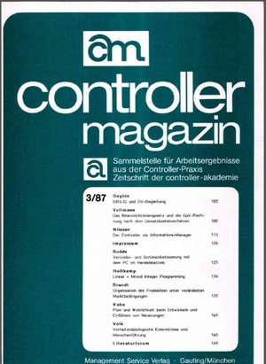 Controller Magazin Ausgabe 4/1987 | Controller Magazin