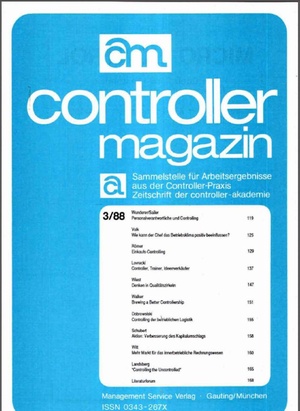 Controller Magazin Ausgabe 3/1988 | Controller Magazin