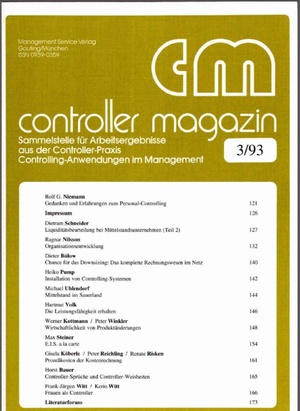 Controller Magazin Ausgabe 03/1993 | Controller Magazin