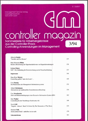 Controller Magazin Ausgabe 03/1994 | Controller Magazin