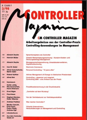 Controller Magazin Ausgabe 3/1998 | Controller Magazin