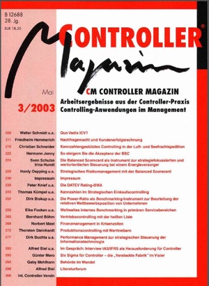 Controller Magazin Ausgabe 3/2003 | Controller Magazin