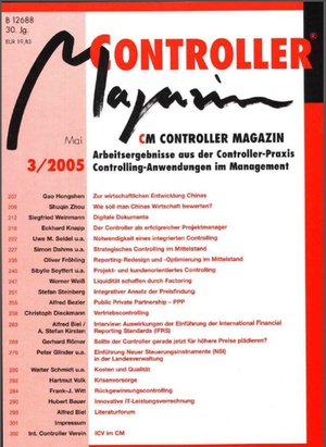 Controller Magazin Ausgabe 3/2005 | Controller Magazin