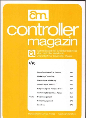 Controller Magazin Ausgabe 4/1976 | Controller Magazin