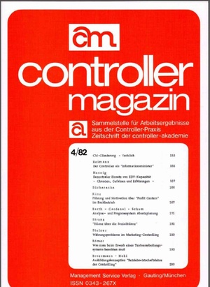 Controller Magazin Ausgabe 4/1982 | Controller Magazin