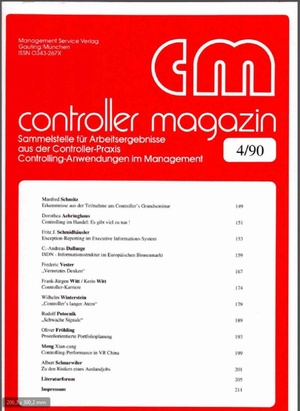 Controller Magazin Ausgabe 04/1990 | Controller Magazin