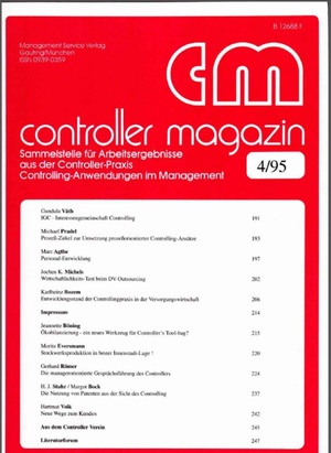 Controller Magazin Ausgabe 04/1995 | Controller Magazin