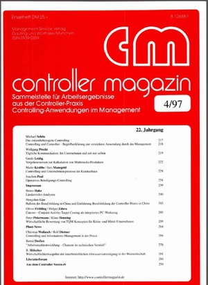 Controller Magazin Ausgabe 4/1997 | Controller Magazin