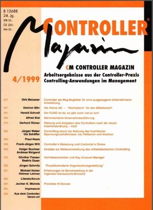 Controller Magazin Ausgabe 4/1999 | Controller Magazin