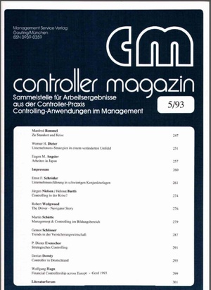 Controller Magazin Ausgabe 05/1993 | Controller Magazin