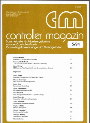 Controller Magazin Ausgabe 05/1994 | Controller Magazin