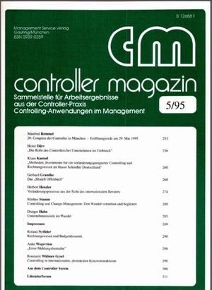 Controller Magazin Ausgabe 05/1995 | Controller Magazin
