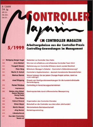 Controller Magazin Ausgabe 5/1999 | Controller Magazin