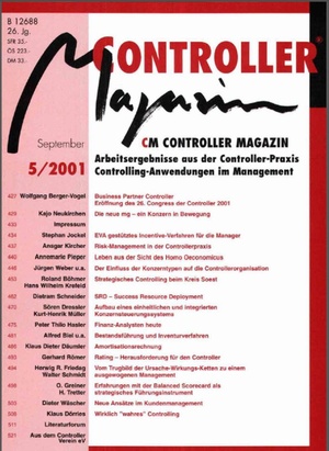 Controller Magazin Ausgabe5/2001 | Controller Magazin