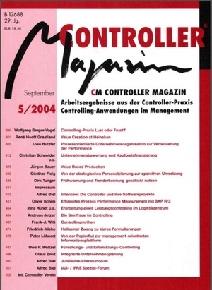 Controller Magazin Ausgabe 5/2004 | Controller Magazin