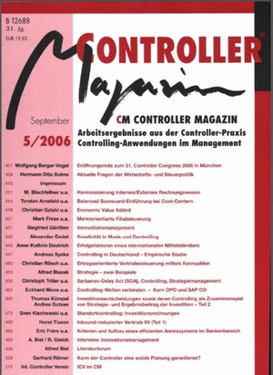 Controller Magazin Ausgabe 5/2006 | Controller Magazin