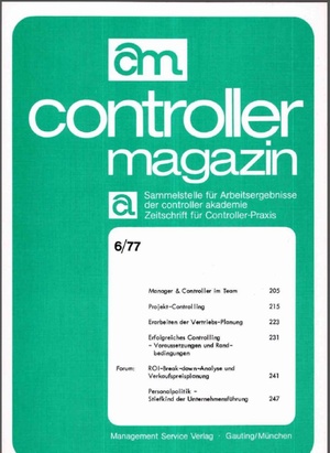 Controller Magazin Ausgabe 6/1977 | Controller Magazin