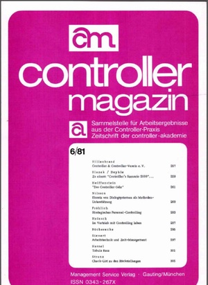 Controller Magazin Ausgabe 6/1981 | Controller Magazin