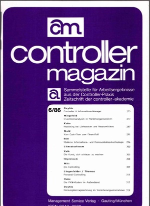 Controller Magazin Ausgabe 6/1986 | Controller Magazin