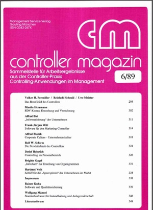 Controller Magazin Ausgabe 6/1989 | Controller Magazin