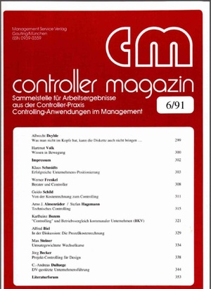 Controller Magazin Ausgabe 06/1991 | Controller Magazin