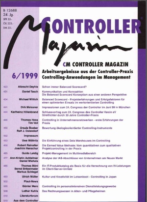 Controller Magazin Ausgabe 6/1999 | Controller Magazin