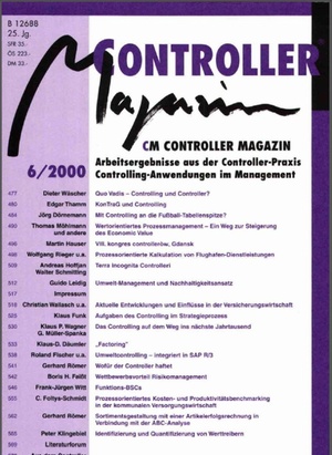 Controller Magazin Ausgabe6/2000 | Controller Magazin