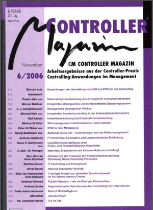 Controller Magazin Ausgabe 6/2006 | Controller Magazin