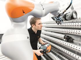 Cobot: Kollaborativer Roboter der Firma Kuka