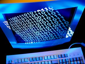 Computer mit Zahlencode
