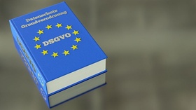 Datenschutzgrundverordnung (DSGVO) Buch Europa-Farben