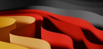 Wahl 2025 Flagge Deutschlandflagge schwarz rot gold