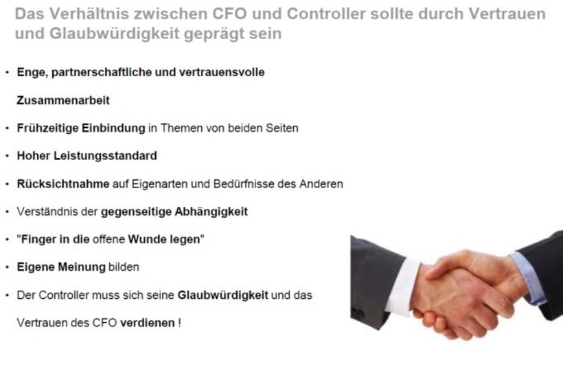 Der Controller als Business Partner aus Sicht des CFO