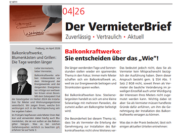 Der VermieterBrief 4/2026