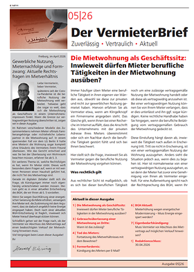 Der VermieterBrief 5/2026