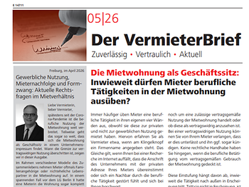 Der VermieterBrief 5/2026