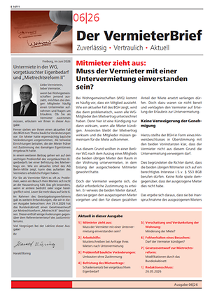 Der VermieterBrief 6/2026