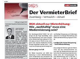 Der VermieterBrief 8/2025