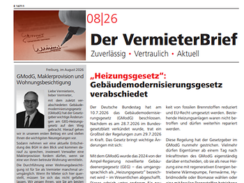 Der VermieterBrief 8/2026