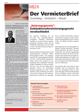 Der VermieterBrief 8/2026