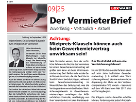 Der VermieterBrief 9/2025